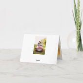 Carte photo de Mariage de script de Merci simple e (Dos)