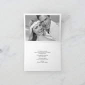 Carte photo de Mariage de script de Merci simple e (Intérieur)