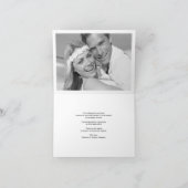 Carte photo de Mariage de script de Merci simple e (Intérieur)
