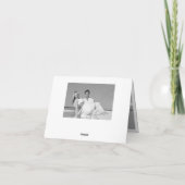 Carte photo de Mariage de script de Merci simple e (Dos)