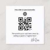 Carte photo de médias sociaux - Instagram (Dos)