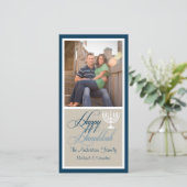 Carte photo de Menorah Hanoukka (Debout devant)