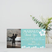 Carte photo de Merci Aqua Beach Flowers (Debout devant)