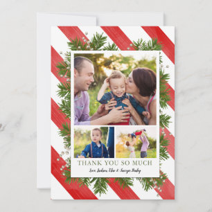 Carte photo de Merci de la photo d'aiguilles et