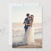Carte PHOTO DE Merci DE Mariage blanc JAMAIS RECONNUE (Devant)
