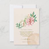 Carte photo de Merci de Mariage de l'Hydrangea (Dos)