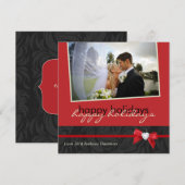 Carte photo de Merci de mariage de Noël (Devant / Derrière)