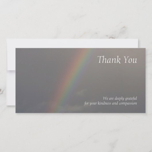 Carte photo de Merci de sympathie de l'arc-en-ciel (Devant)