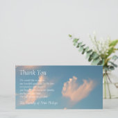 Carte photo de Merci de sympathie du nuage 2 de (Debout devant)