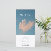 Carte photo de Merci de sympathie du nuage 3 de (Debout devant)