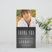 CARTE PHOTO DE MERCI D'OBTENTION DU DIPLÔME DU (Debout devant)