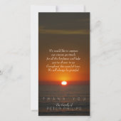 Carte photo de Merci du Sunset Sympathy (Devant)