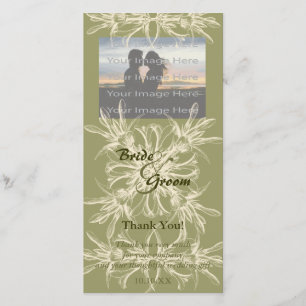 Carte photo de Merci Floral d'antiquité