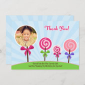 Carte photo de Merci Lollypop (Devant / Derrière)