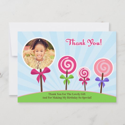 Carte photo de Merci Lollypop (Devant)