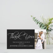 Carte photo de Merci noir blanc (Debout devant)