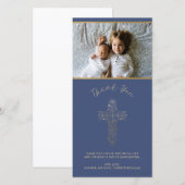 Carte photo de Merci - religieux (baptême, etc.) (Devant / Derrière)