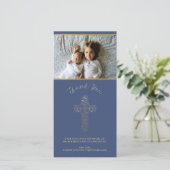 Carte photo de Merci - religieux (baptême, etc.) (Debout devant)