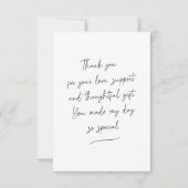 Carte photo de message de Merci de balayage de scr (Devant)