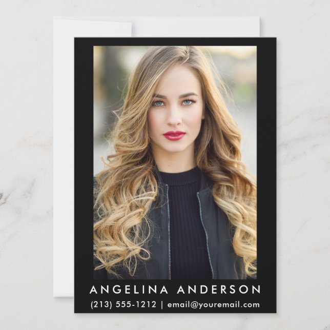 Carte photo de modèle d'acteur B (Devant)