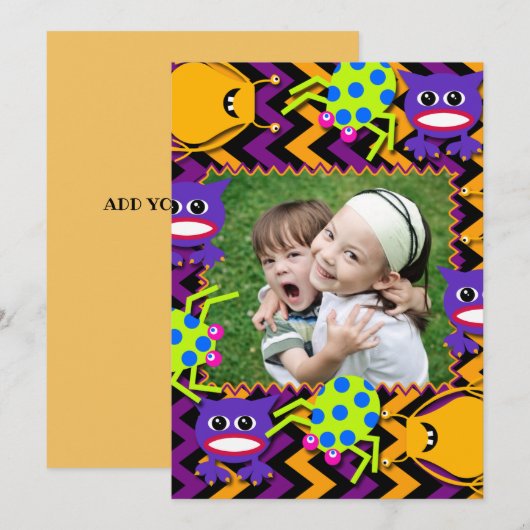 Carte photo de monstres lunaires (Devant / Derrière)