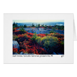 Carte photo de montagne noir