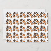 Carte photo de motif de citrouille moderne d'Hallo (Dos)