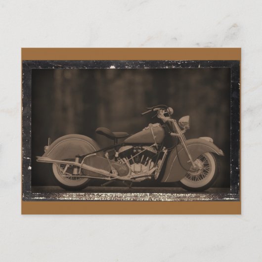 Carte photo de moto ancien (Devant)