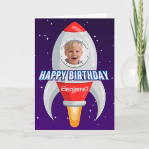 Carte Photo de navire fusée personnalisée