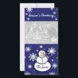 Carte photo de neige<br><div class="desc">Customisez facilement en changeant la photo du modèle à la vôtre et en personnalisant le texte.</div>