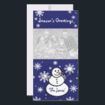 Carte photo de neige<br><div class="desc">Customisez facilement en changeant la photo du modèle à la vôtre et en personnalisant le texte.</div>