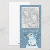 Carte photo de neige (Devant / Derrière)