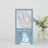 Carte photo de neige (Debout devant)