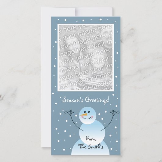Carte photo de neige (Devant)