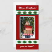 Carte photo de Noël (Devant / Derrière)