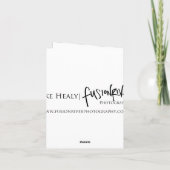 Carte photo de Noël (Dos)