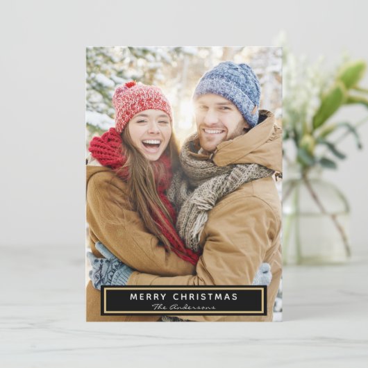 Carte photo de Noël (Debout devant)