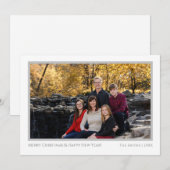 Carte photo de Noël (Devant / Derrière)