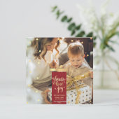 Carte photo de Noël (Debout devant)