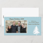 Carte photo de Noël (Devant / Derrière)