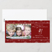 Carte photo de Noël (Devant / Derrière)