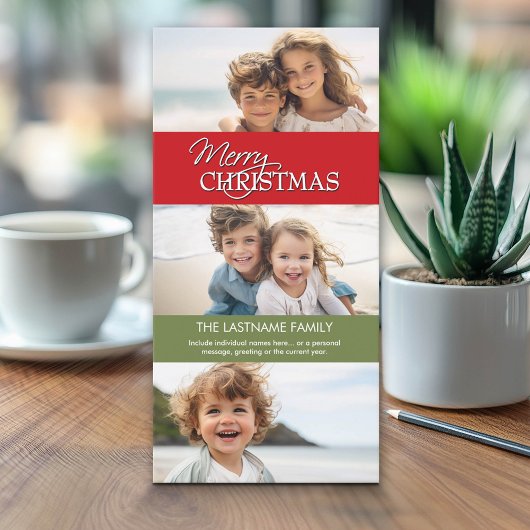 Carte photo de Noël - 3 photos