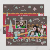 Carte photo de Noël à double face (Devant / Derrière)