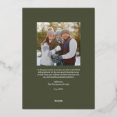 Carte photo de Noël à la main (Verso)