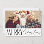 carte photo de noël à la mode (Devant)