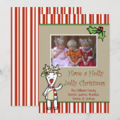 Carte photo de Noël à l'independant du dessin anim (Devant / Derrière)