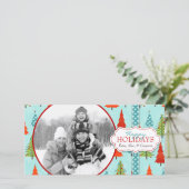 Carte photo de Noël amusant (Debout devant)