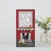 Carte photo de Noël amusante (Debout devant)