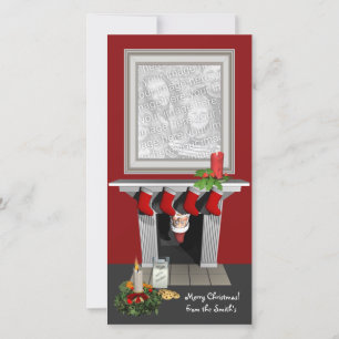 Carte photo de Noël amusante