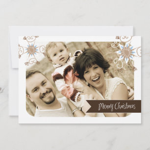 Carte photo de Noël amusante et lunatique (5x7)